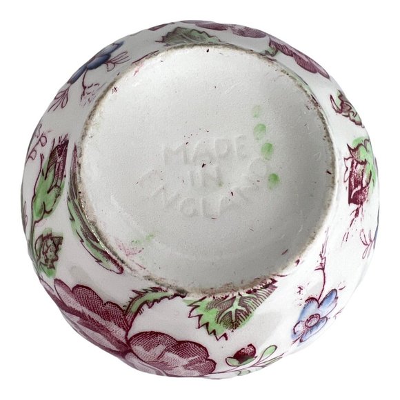 Johnson Brothers Rose Chintz Mini Creamer & Open Sugar Bowl Made England Stamp - Picture 12 of 12